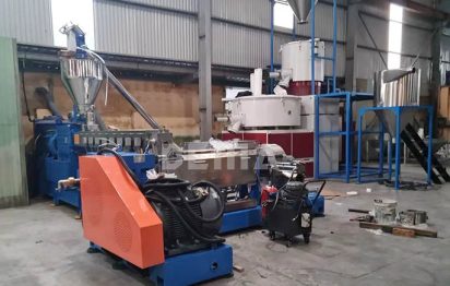 PE PVC cable material CaCO3 compounding extruder