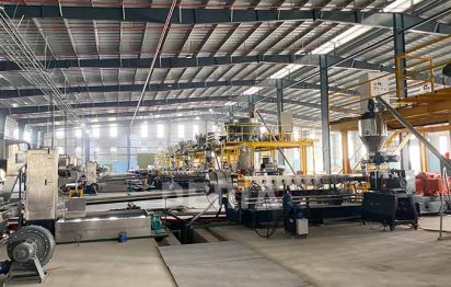 PP PE CaCO3 filler masterbatch extrusion lines